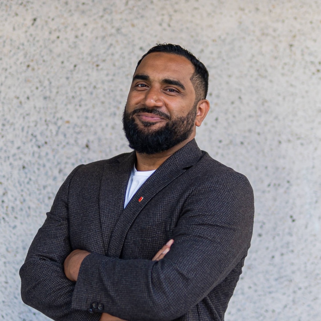 Portrait of Ferhan Patel, founder and product leader